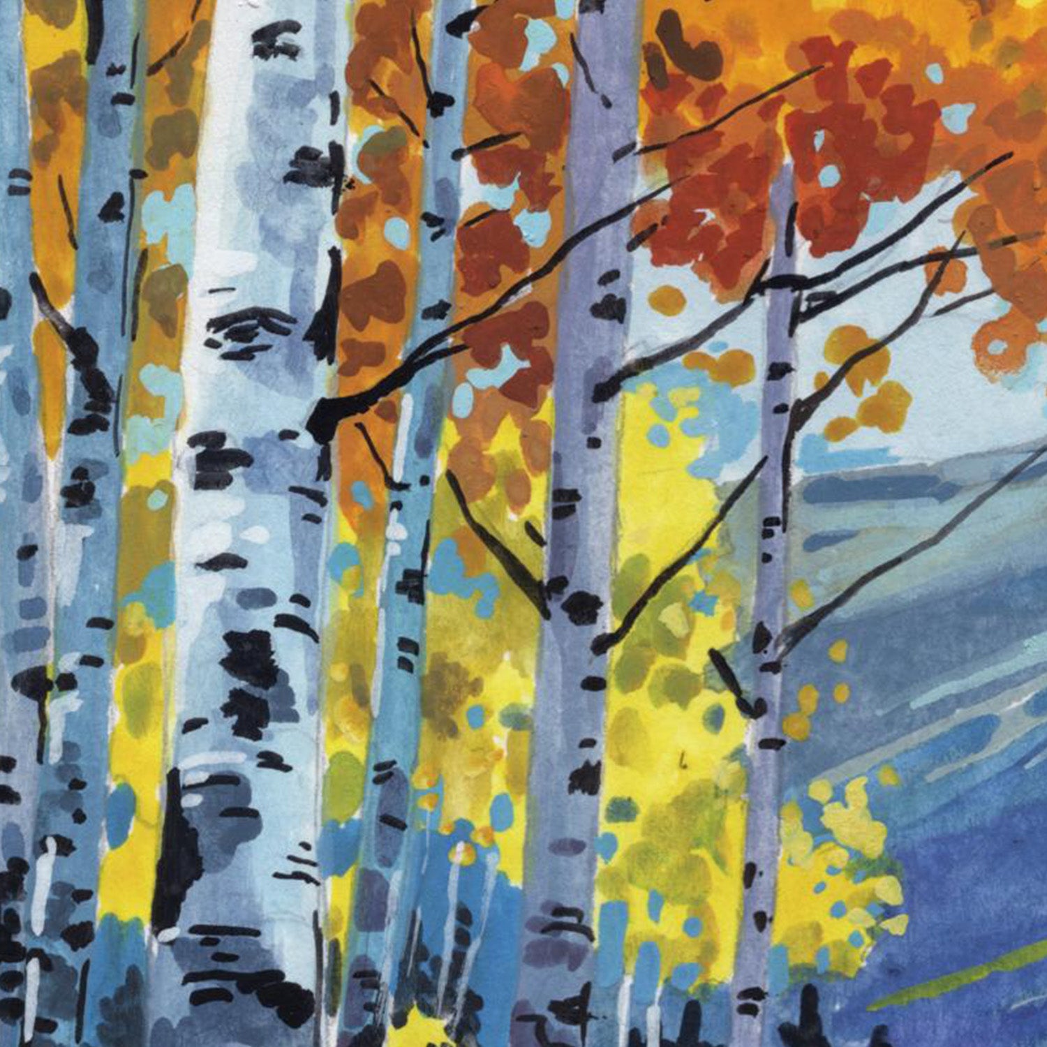 wall-art-print-canvas-poster-framed-Birch Grove Early Fall-10