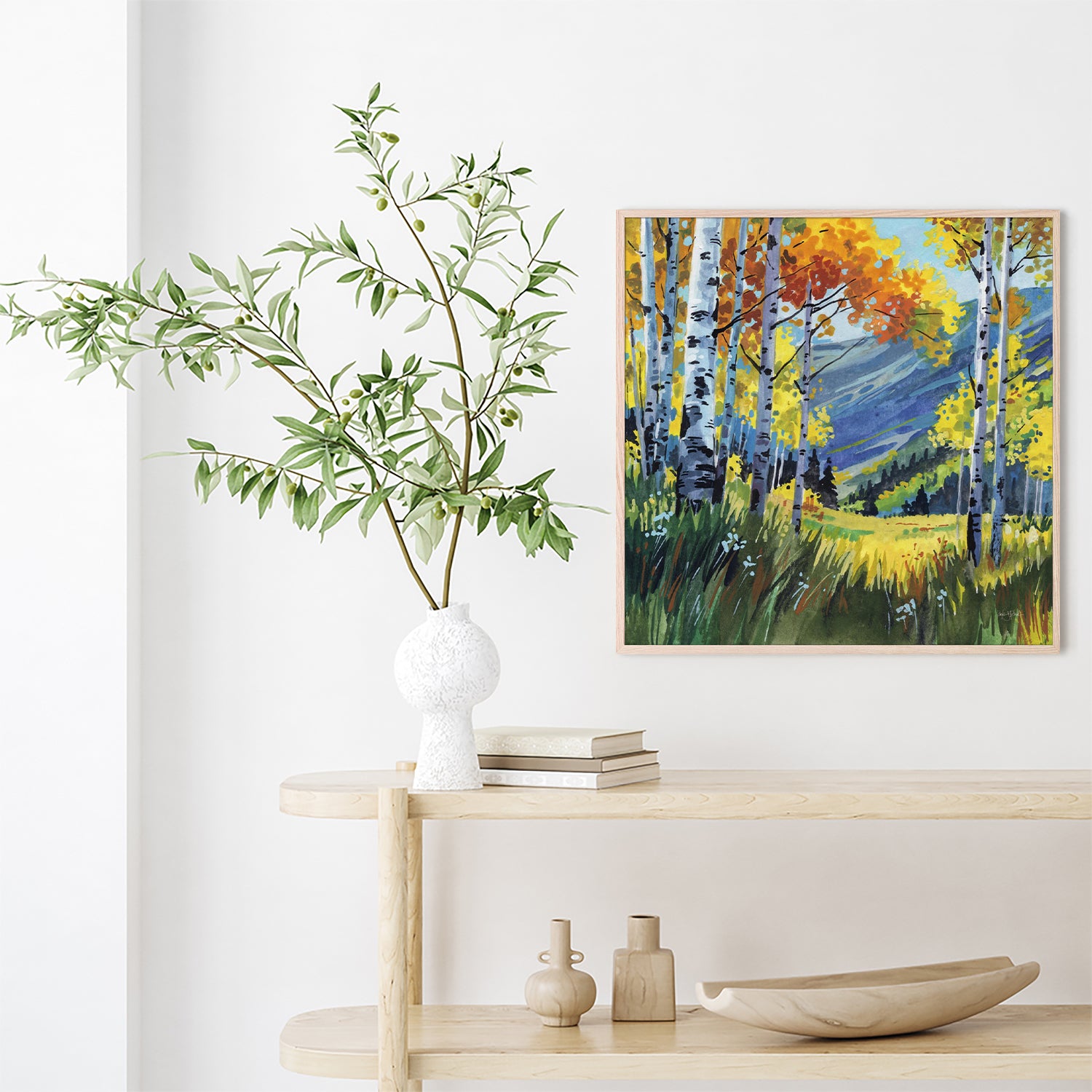 wall-art-print-canvas-poster-framed-Birch Grove Early Fall-8