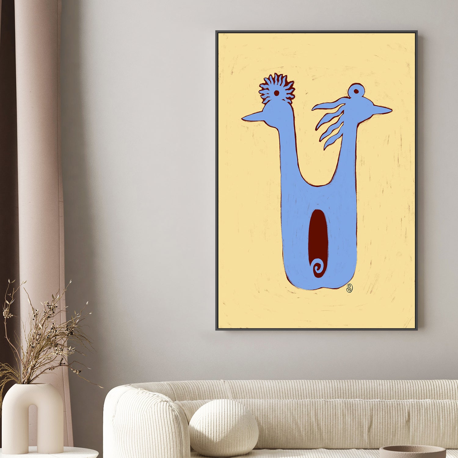 wall-art-print-canvas-poster-framed-Birds Couple-2