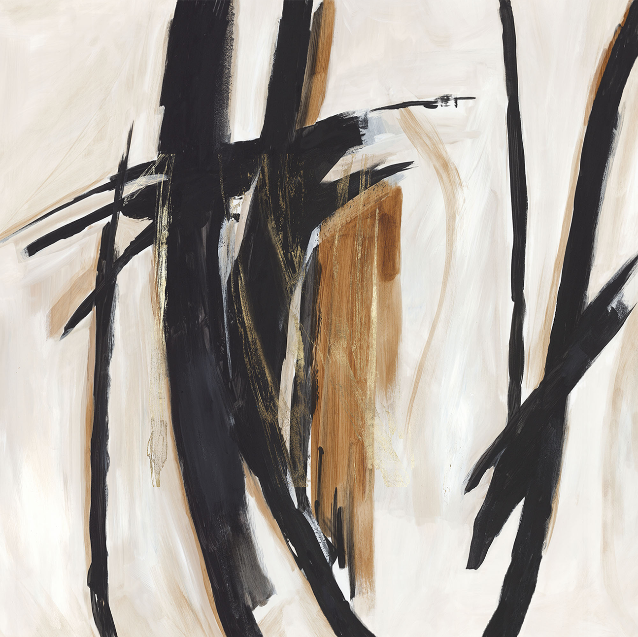 wall-art-print-canvas-poster-framed-Black And Brown Expression-1