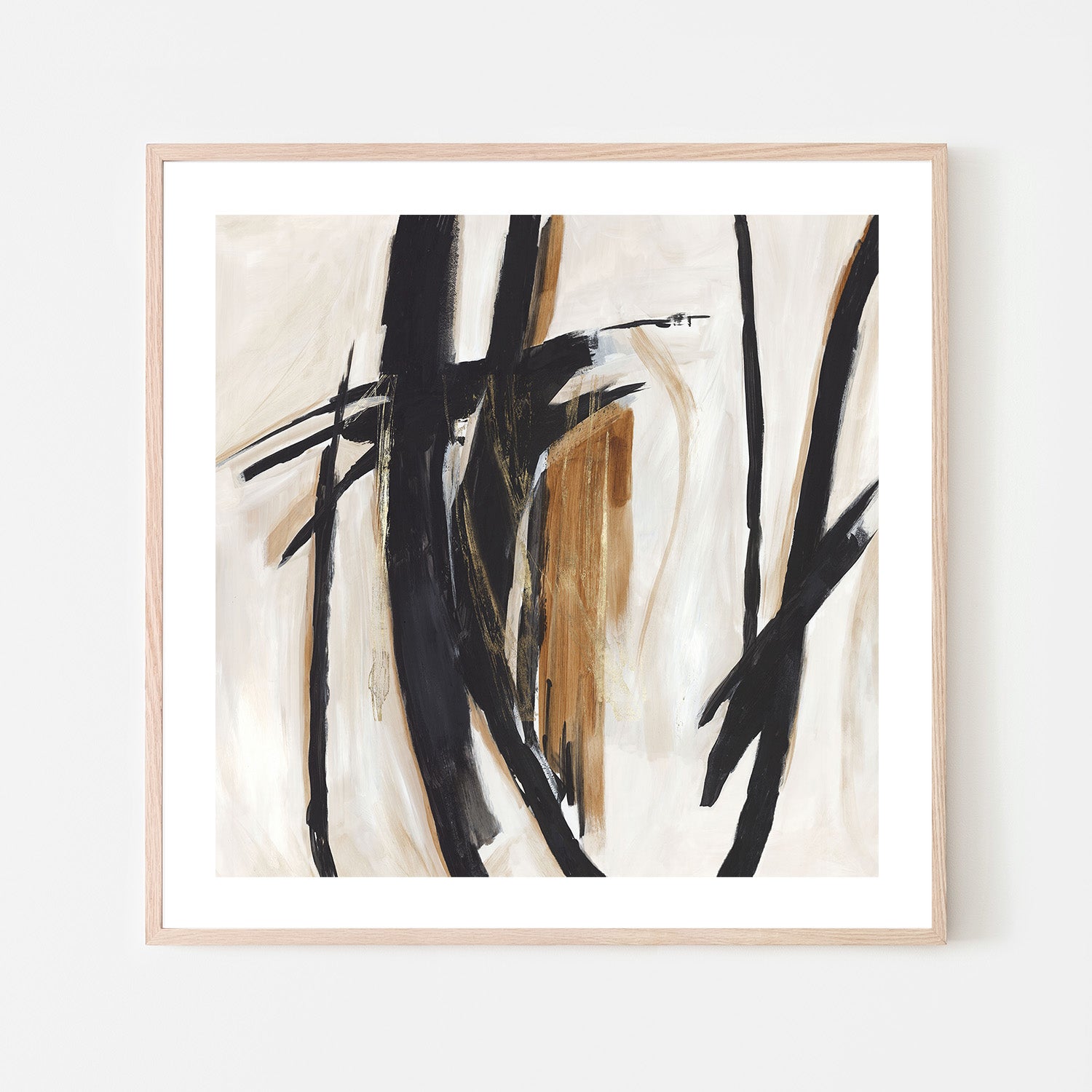 wall-art-print-canvas-poster-framed-Black And Brown Expression-6