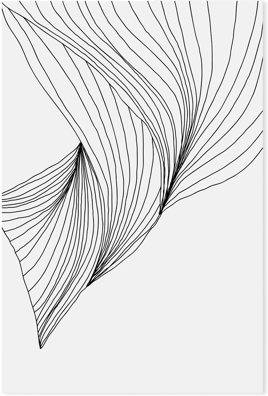 wall-art-print-canvas-poster-framed-Black Lines, Style B-GIOIA-WALL-ART