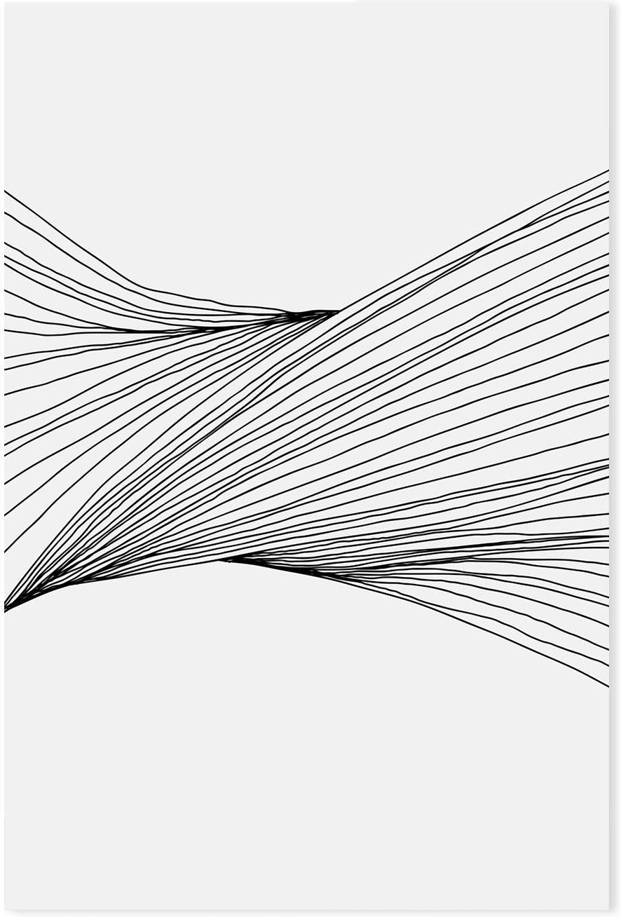 wall-art-print-canvas-poster-framed-Black Lines, Style C-GIOIA-WALL-ART