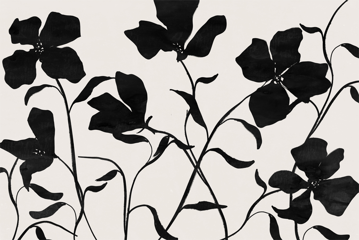 wall-art-print-canvas-poster-framed-Black Poppies, Style A , By Nina Blue-1
