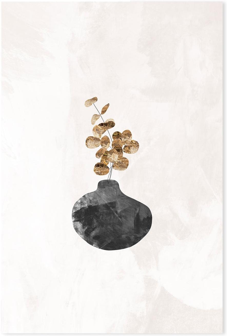 wall-art-print-canvas-poster-framed-Black Potted Plant, Style B , By Sarah Manovski-GIOIA-WALL-ART