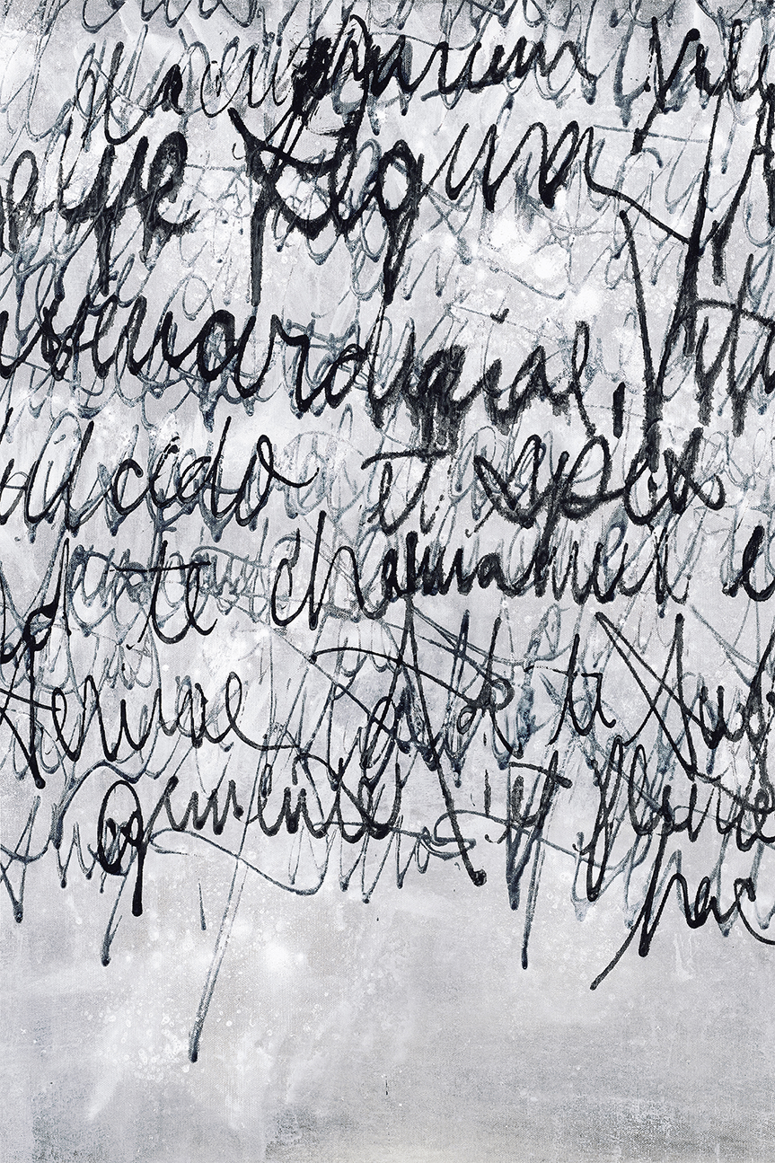 wall-art-print-canvas-poster-framed-Black Script With Border , By Gianna Summa-1