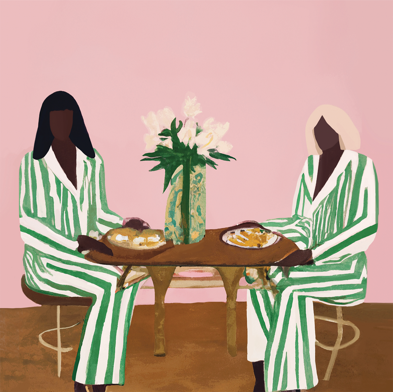 wall-art-print-canvas-poster-framed-Blazer Dinner Date , By Stacey Williams-1