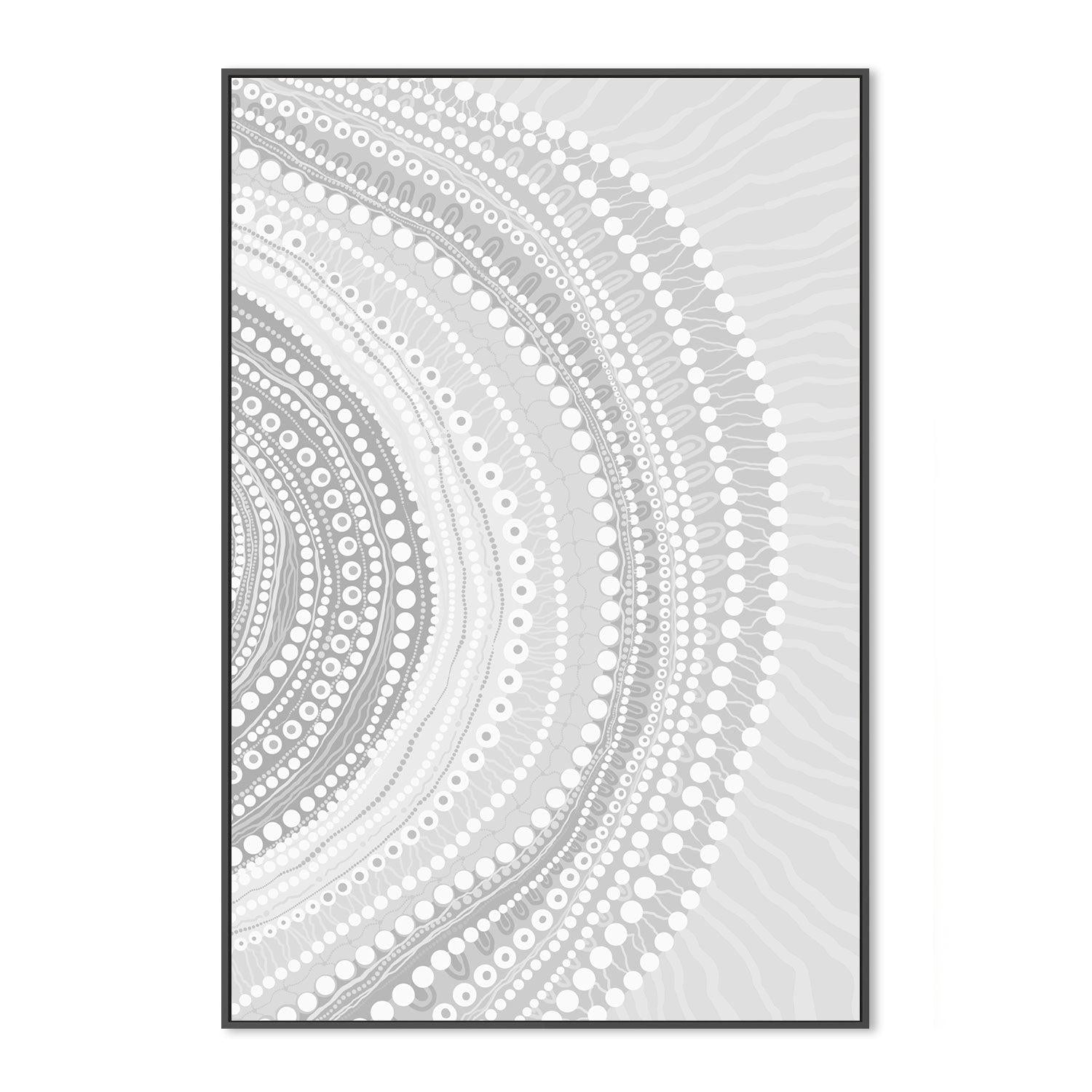 wall-art-print-canvas-poster-framed-Blooming Female, Monotone-by-Leah Cummins-Gioia Wall Art