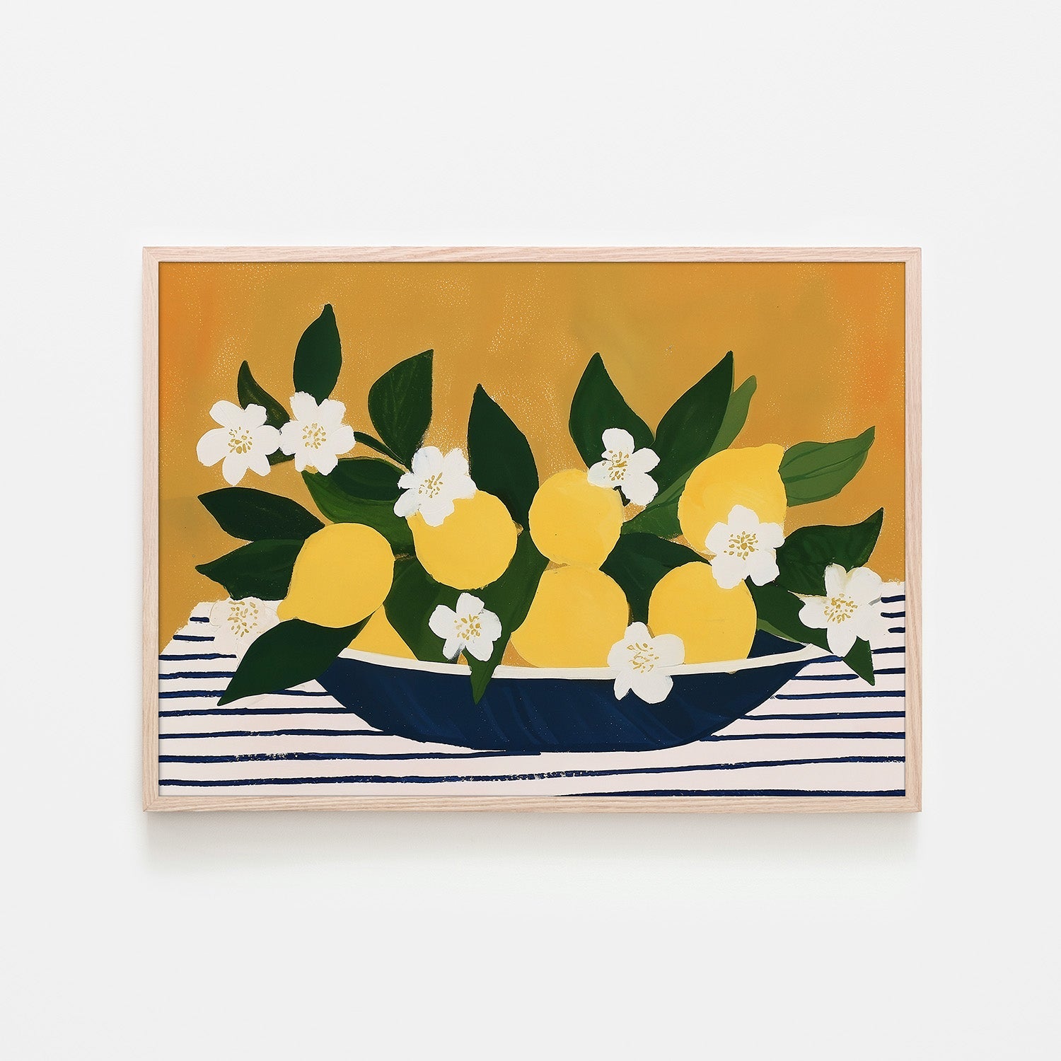 wall-art-print-canvas-poster-framed-Blooming Lemons-6