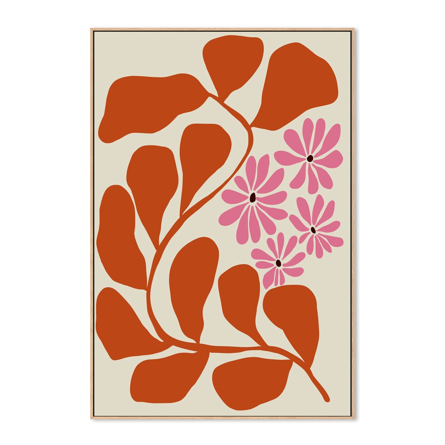 wall-art-print-canvas-poster-framed-Blooming Pink , By Miho Art Studio-4