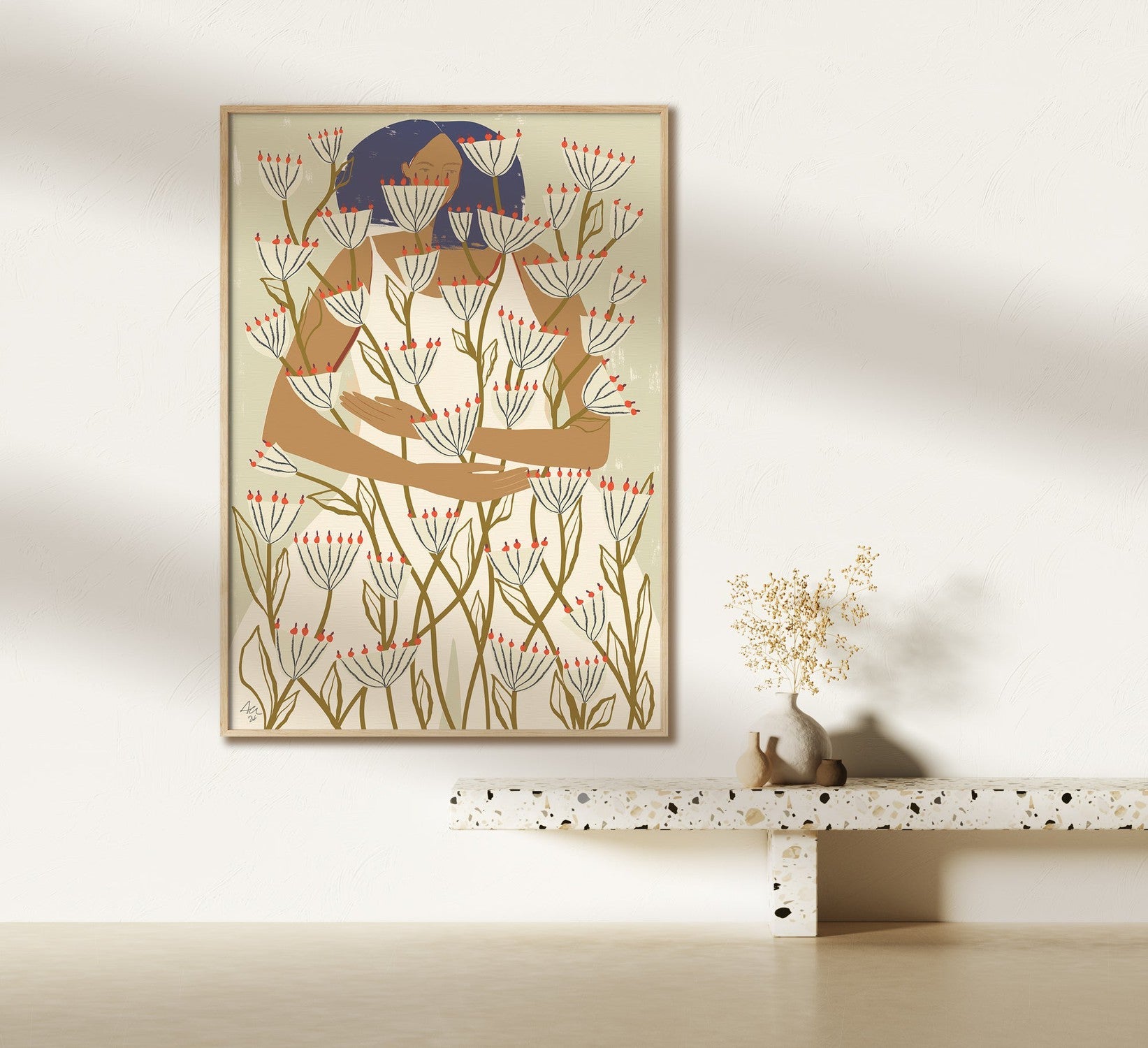 wall-art-print-canvas-poster-framed-Blooming, Style A , By Andelle Art-2