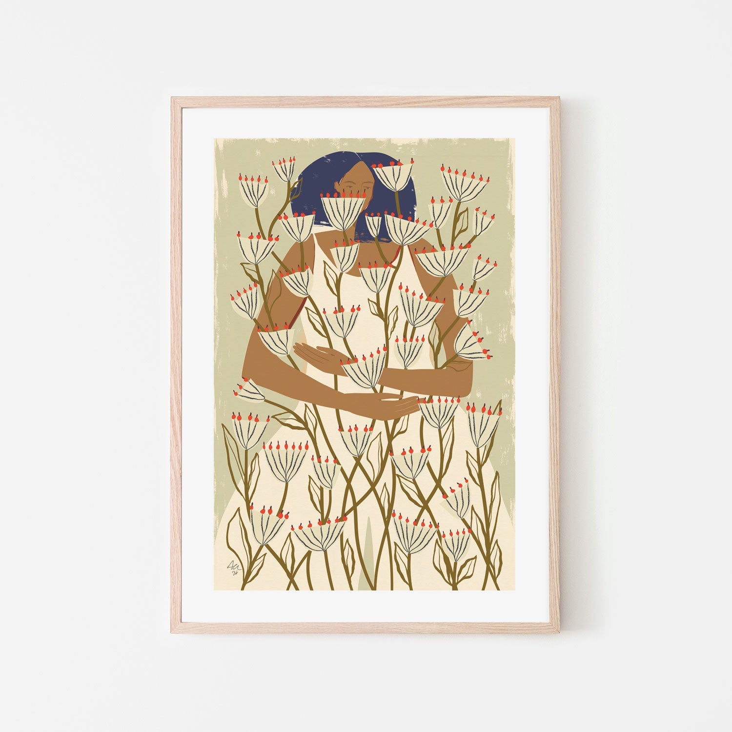 wall-art-print-canvas-poster-framed-Blooming, Style A , By Andelle Art-6