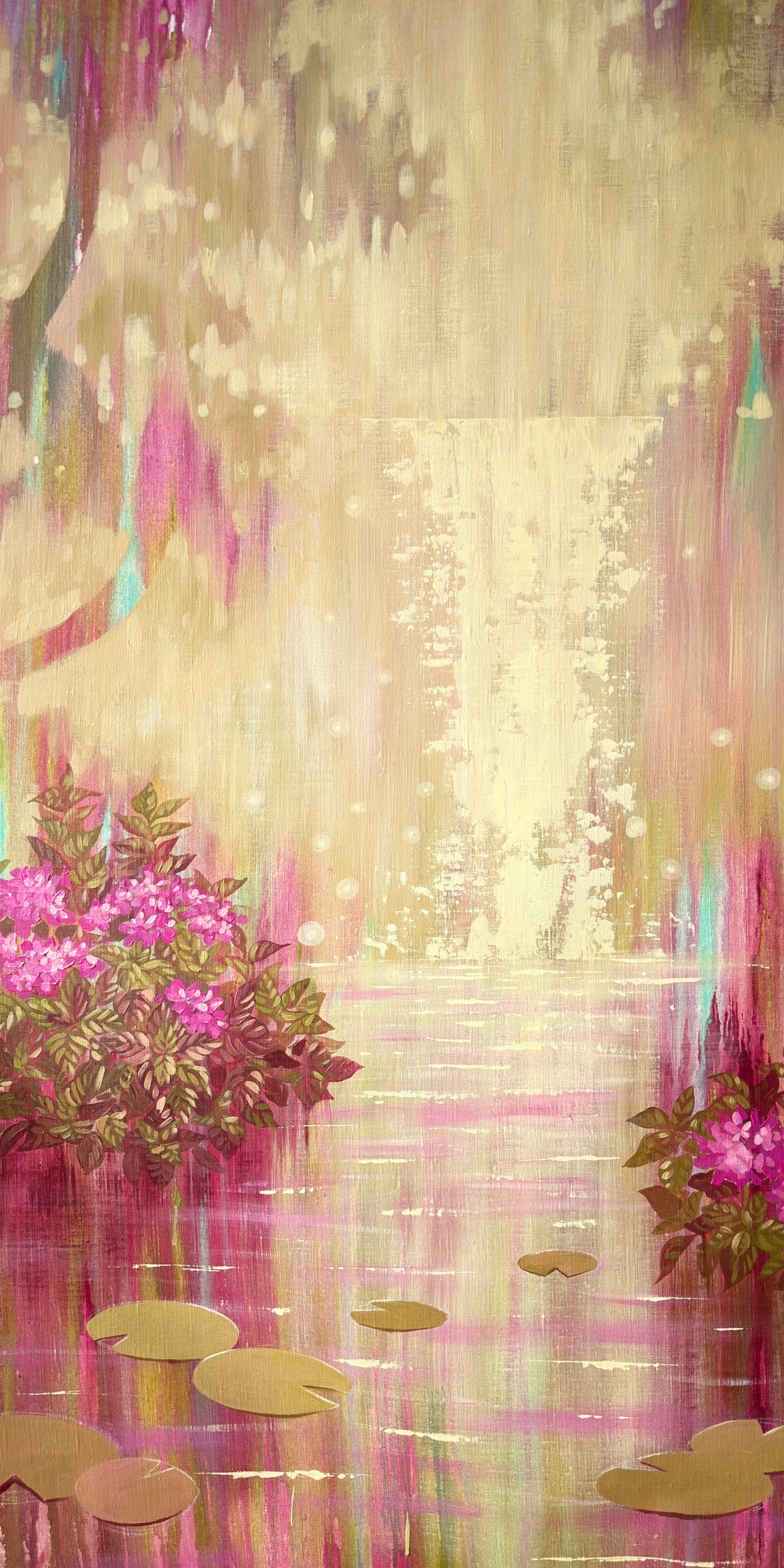 wall-art-print-canvas-poster-framed-Blooming Waterfall-1