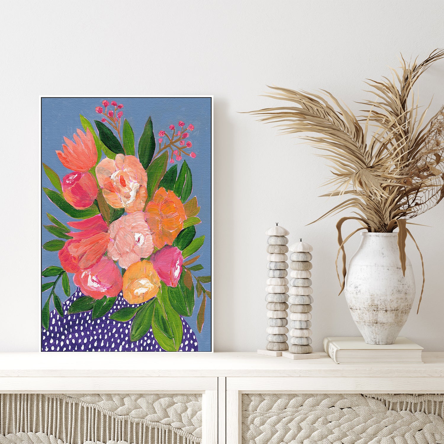 wall-art-print-canvas-poster-framed-Blossom , By Nikita Jariwala-7
