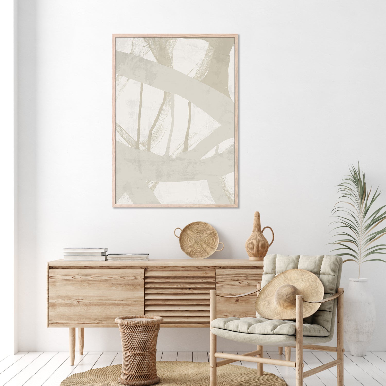 wall-art-print-canvas-poster-framed-Blot & White, Style B-8