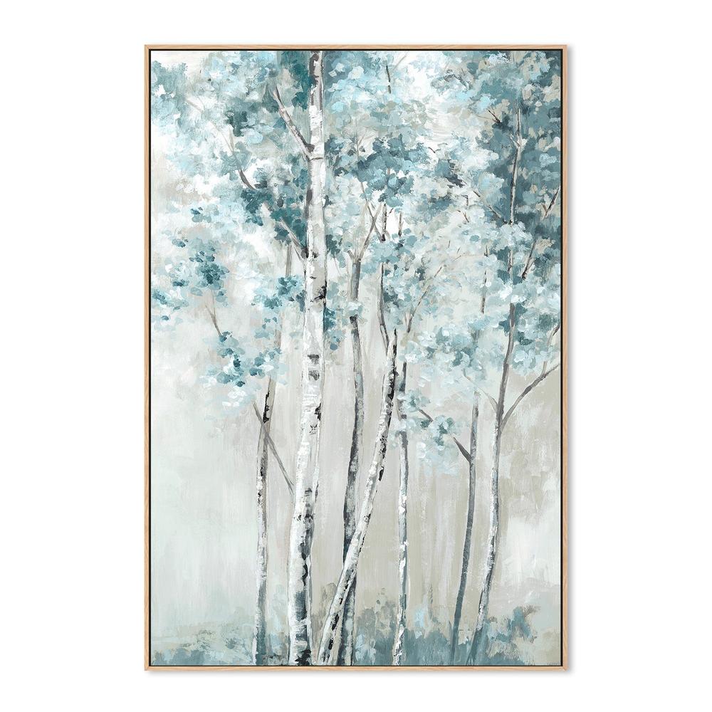 wall-art-print-canvas-poster-framed-Blue Birch Forest-4