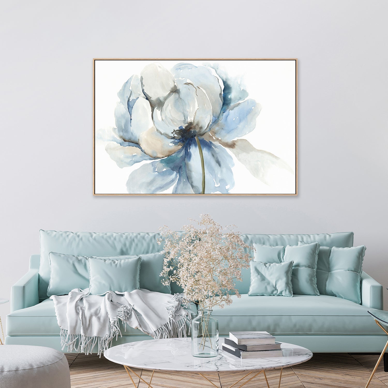 wall-art-print-canvas-poster-framed-Blue Blub Flower , By Asia Jensen-7