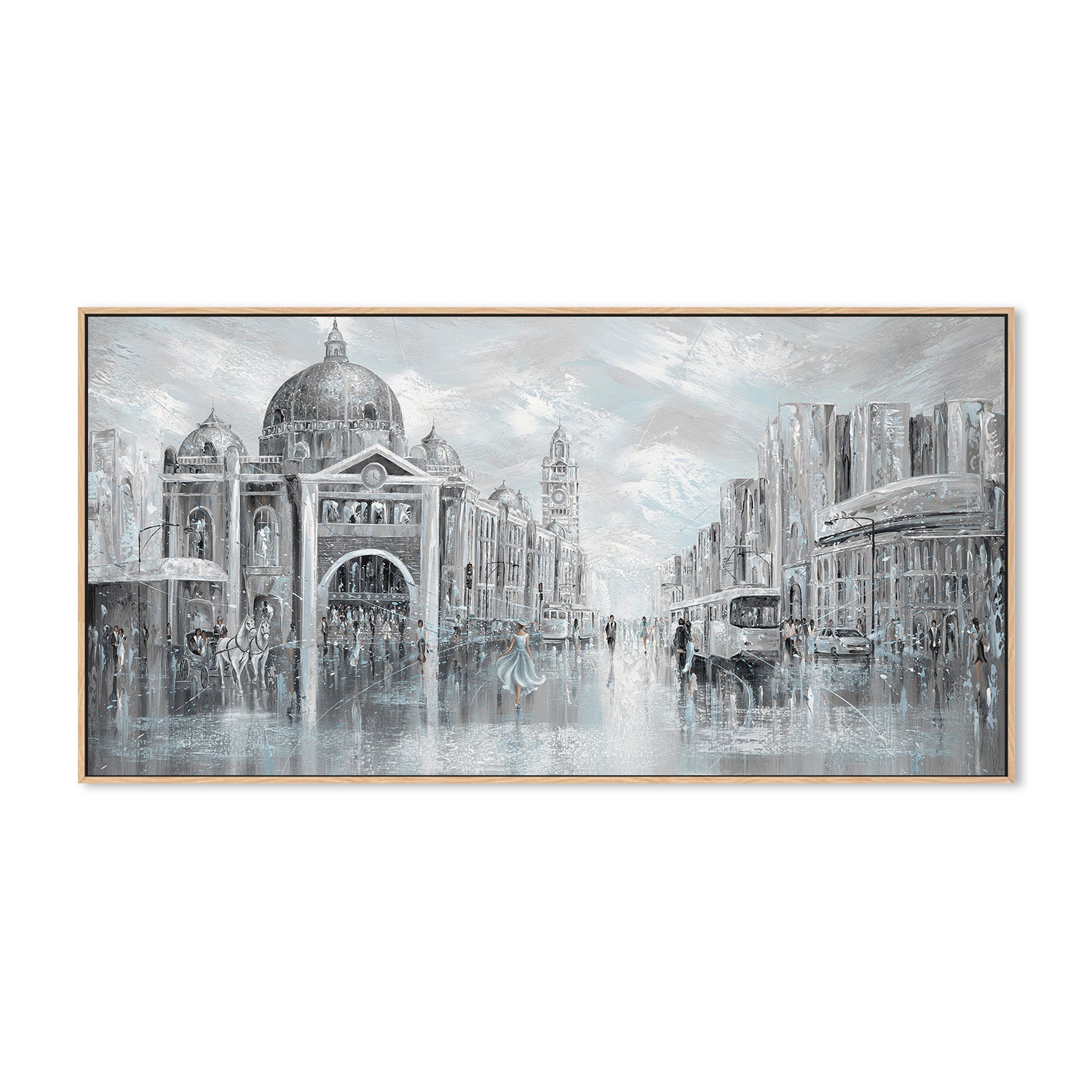 wall-art-print-canvas-poster-framed-Blue Breeze, Flinders Station , By Isabella Karolewicz-4