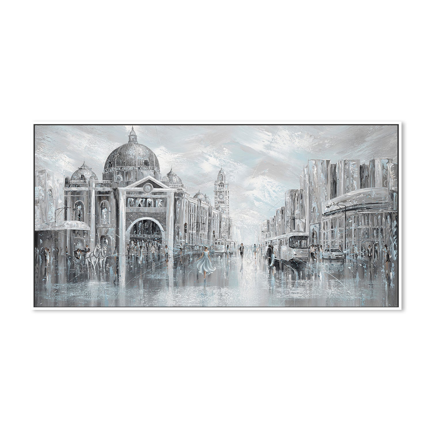 wall-art-print-canvas-poster-framed-Blue Breeze, Flinders Station , By Isabella Karolewicz-5