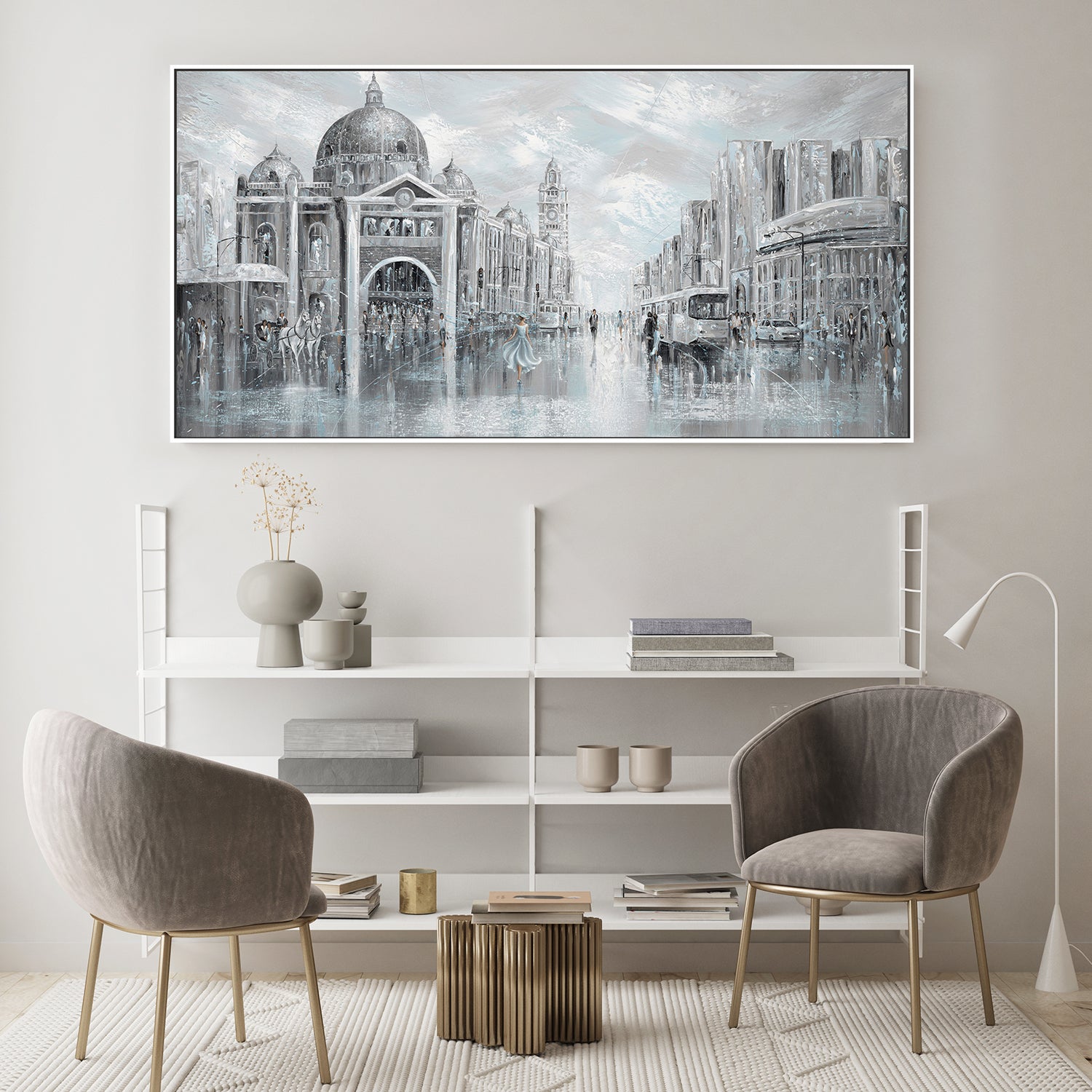 wall-art-print-canvas-poster-framed-Blue Breeze, Flinders Station , By Isabella Karolewicz-7