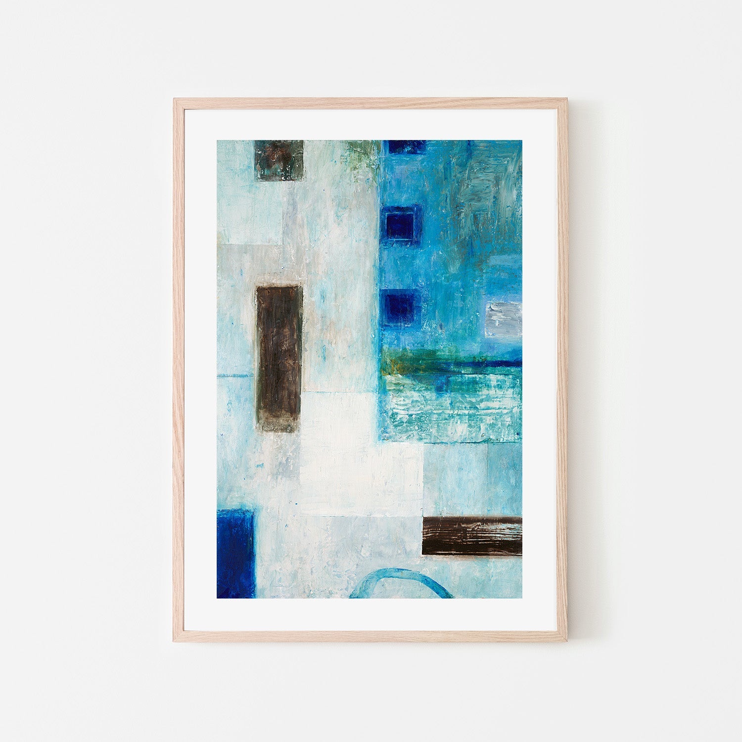 wall-art-print-canvas-poster-framed-Blue City Blocks, Style B , By Chris Mills-6