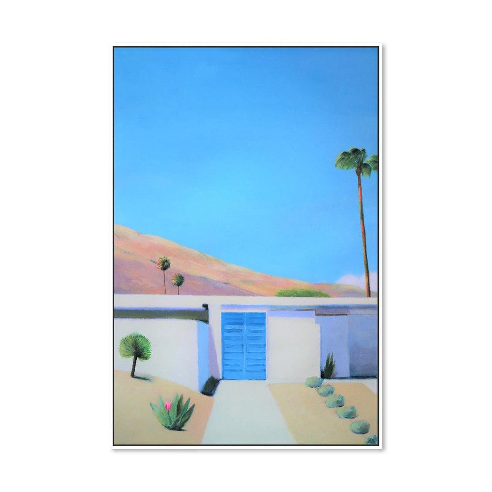 wall-art-print-canvas-poster-framed-Blue Door-by-Ieva Baklane-Gioia Wall Art