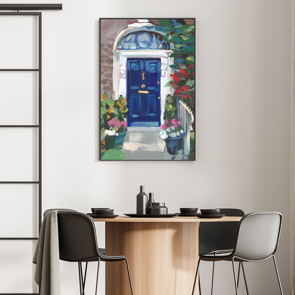 wall-art-print-canvas-poster-framed-Blue Door , By Jenny Westenhofer Art-2