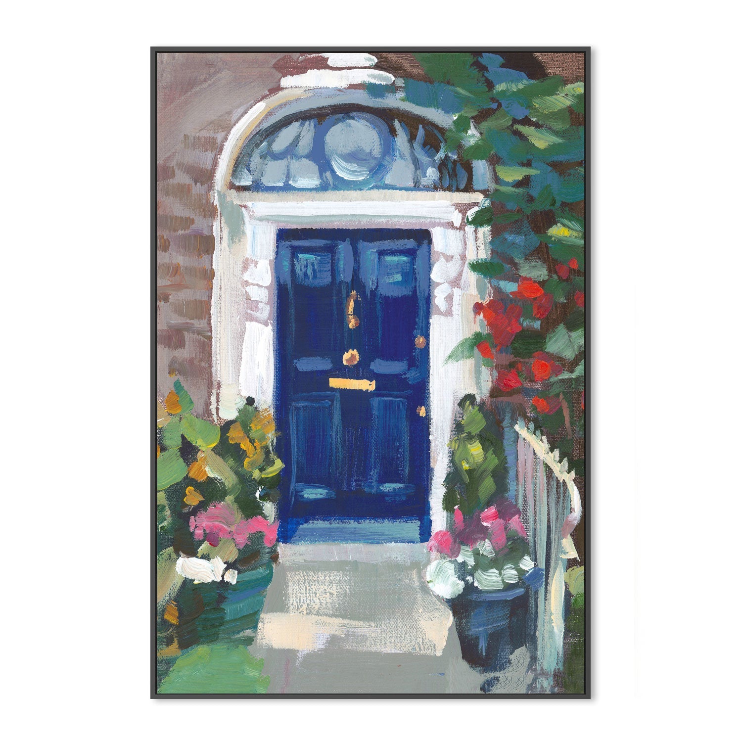 wall-art-print-canvas-poster-framed-Blue Door , By Jenny Westenhofer Art-3