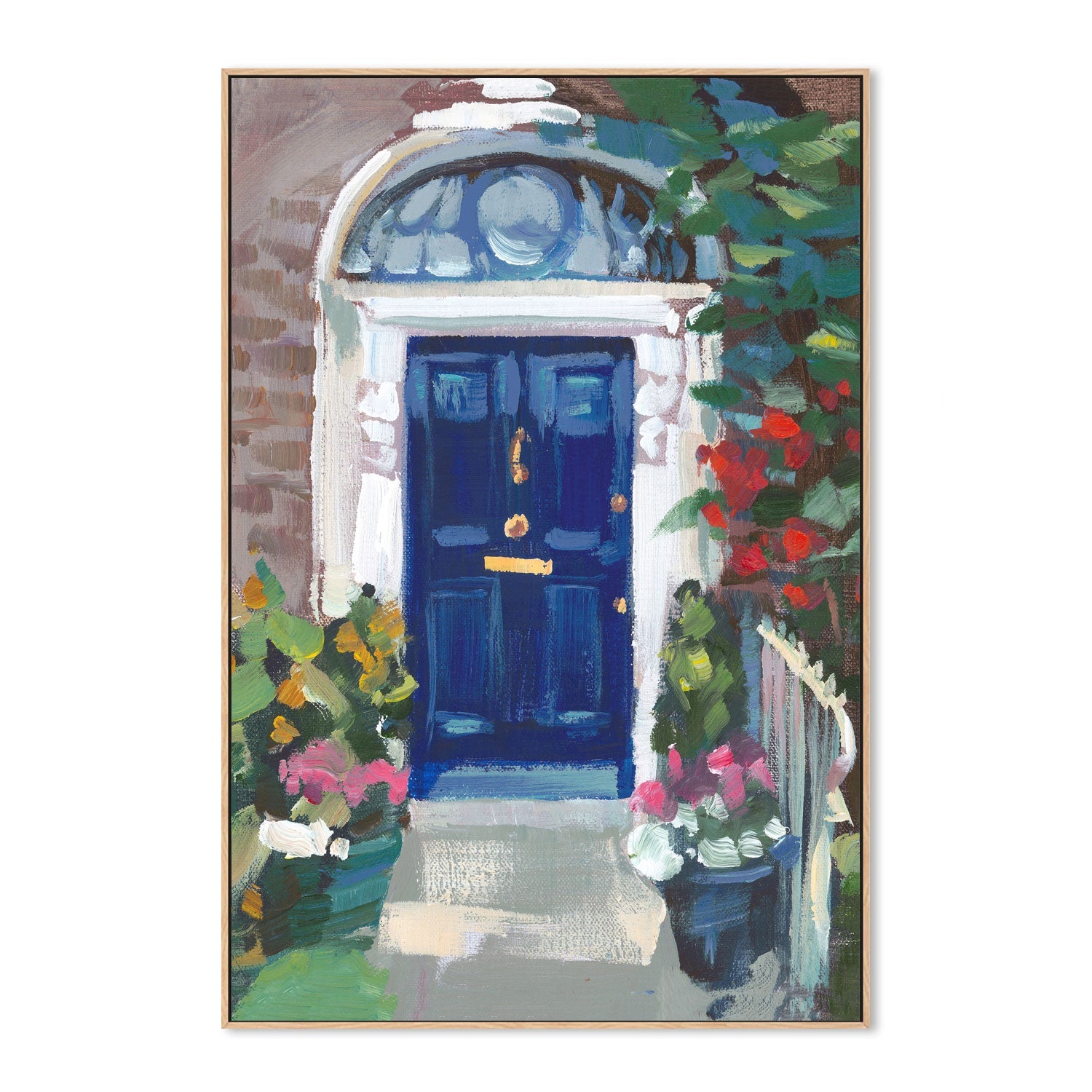wall-art-print-canvas-poster-framed-Blue Door , By Jenny Westenhofer Art-4