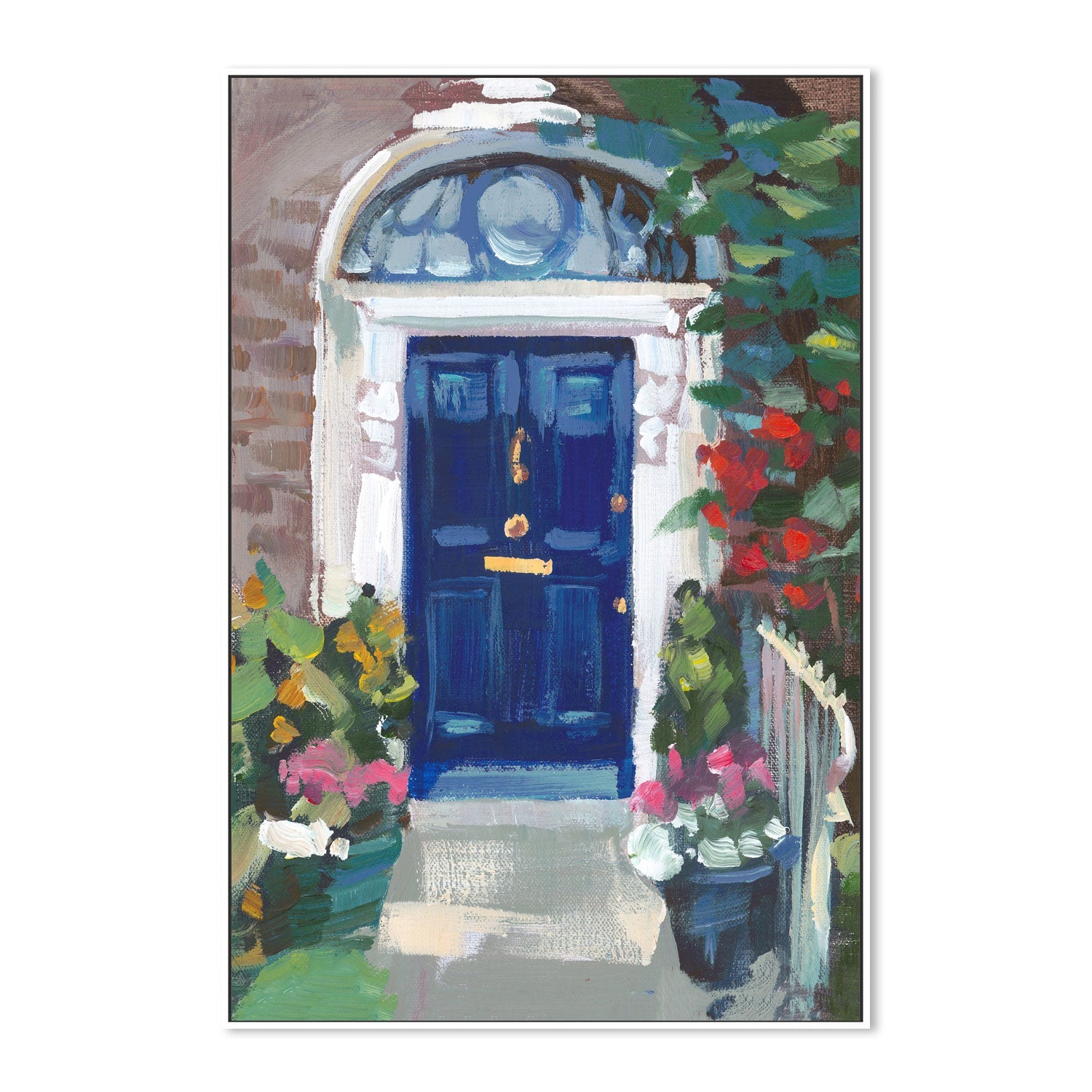 wall-art-print-canvas-poster-framed-Blue Door , By Jenny Westenhofer Art-5