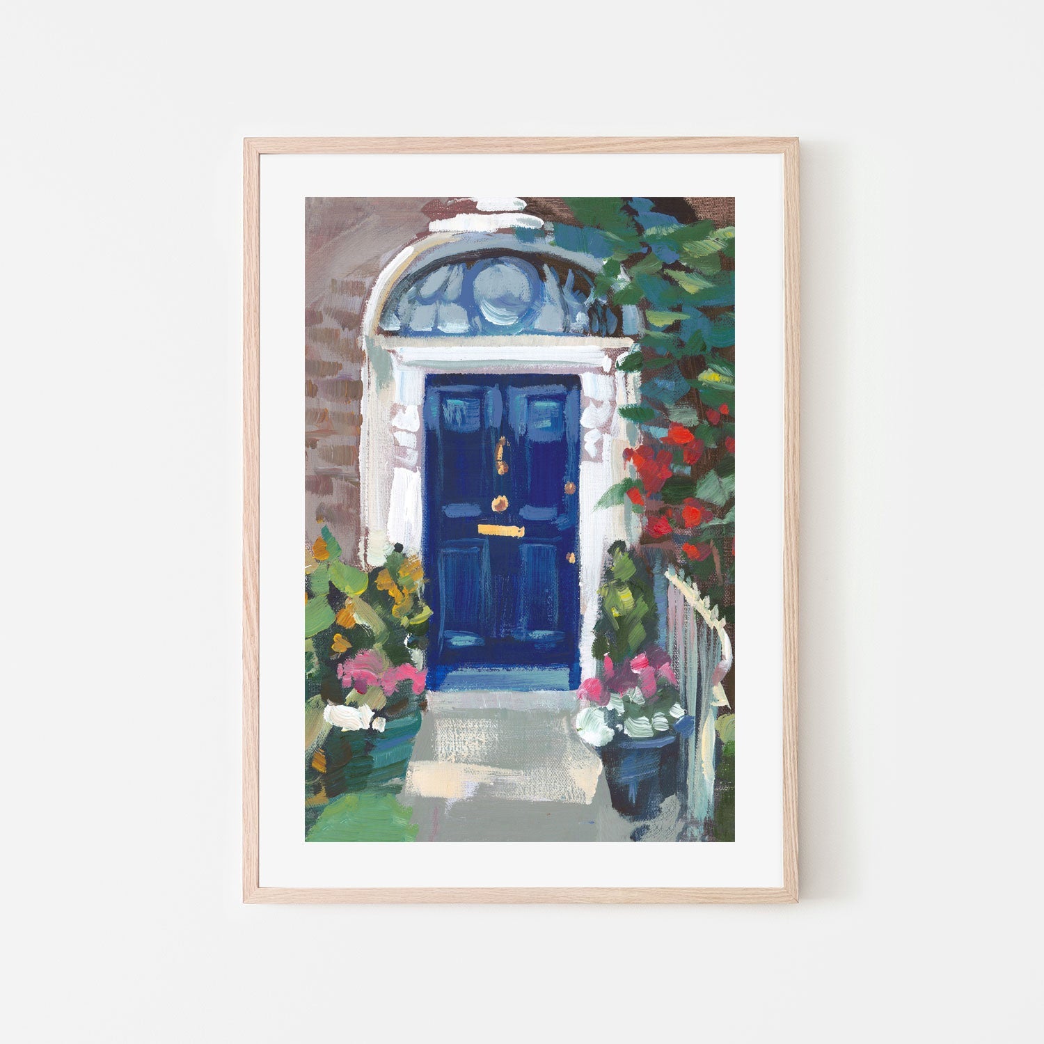 wall-art-print-canvas-poster-framed-Blue Door , By Jenny Westenhofer Art-6