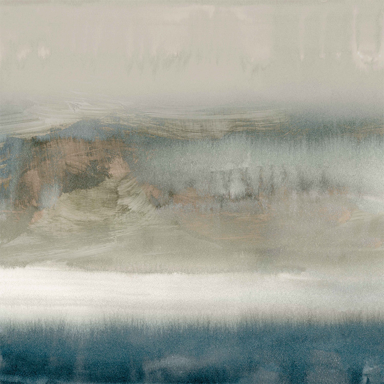 wall-art-print-canvas-poster-framed-Blue Fogline, Style A-1