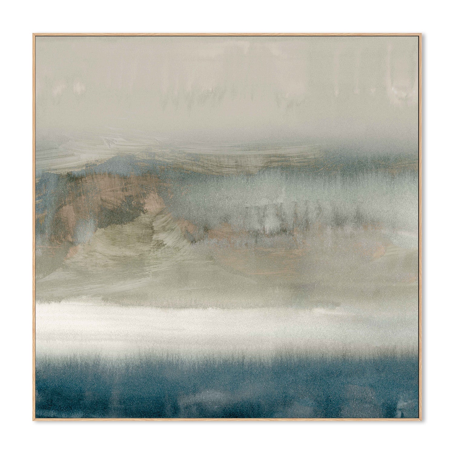 wall-art-print-canvas-poster-framed-Blue Fogline, Style A-4