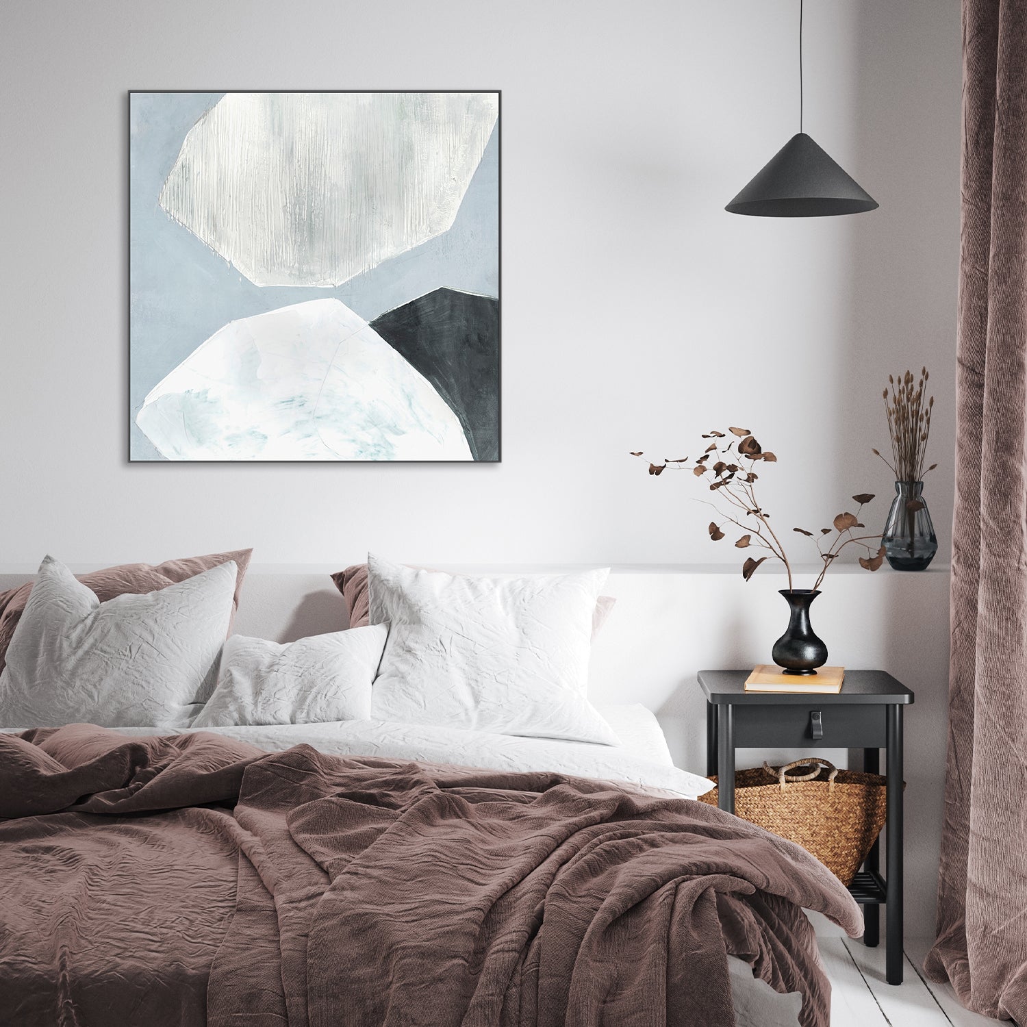 wall-art-print-canvas-poster-framed-Blue Foundtain, Style A-7