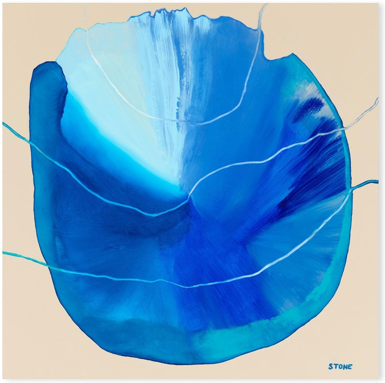 wall-art-print-canvas-poster-framed-Blue Luxe, Style B , By Belinda Stone-GIOIA-WALL-ART