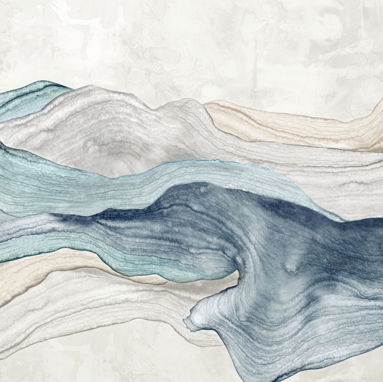 wall-art-print-canvas-poster-framed-Blue Mountain Flow-1