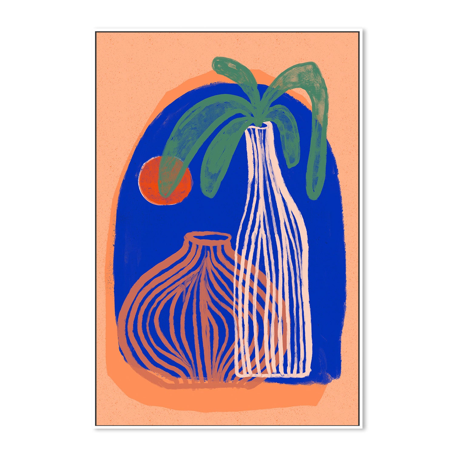 wall-art-print-canvas-poster-framed-Blue Oasis Vases-5