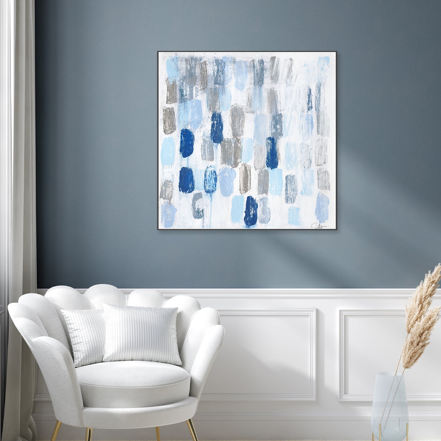 wall-art-print-canvas-poster-framed-Blue Order , By Filippoloco-7