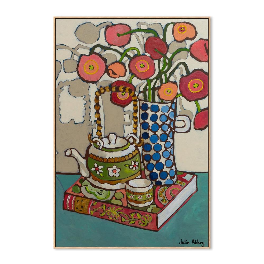 wall-art-print-canvas-poster-framed-Blue Poppy Jug-4