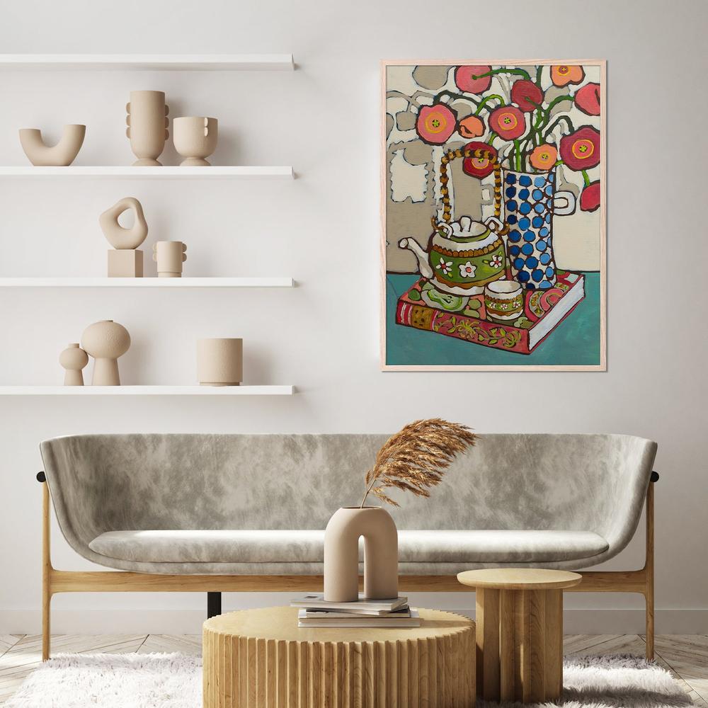 wall-art-print-canvas-poster-framed-Blue Poppy Jug-8