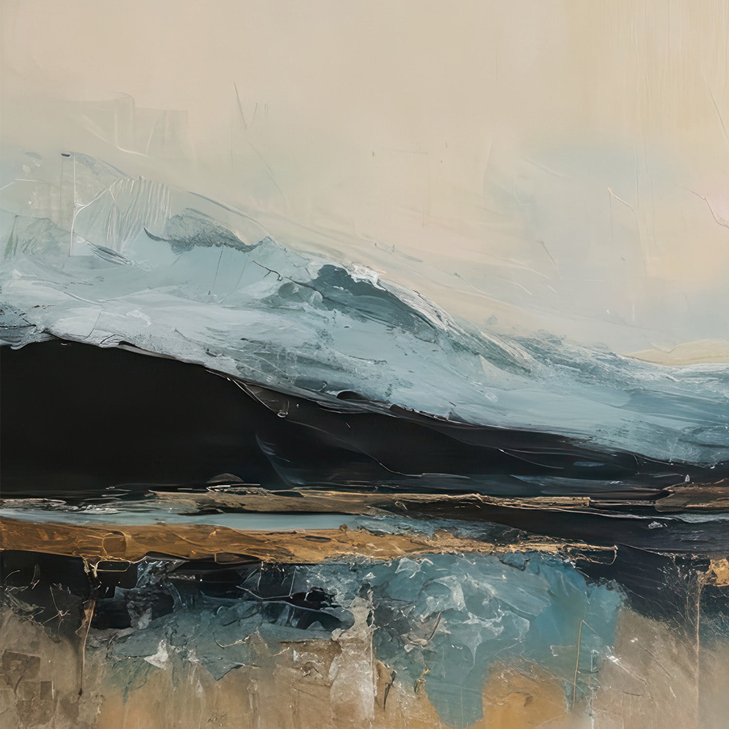 wall-art-print-canvas-poster-framed-blue ridges and fading sky-10