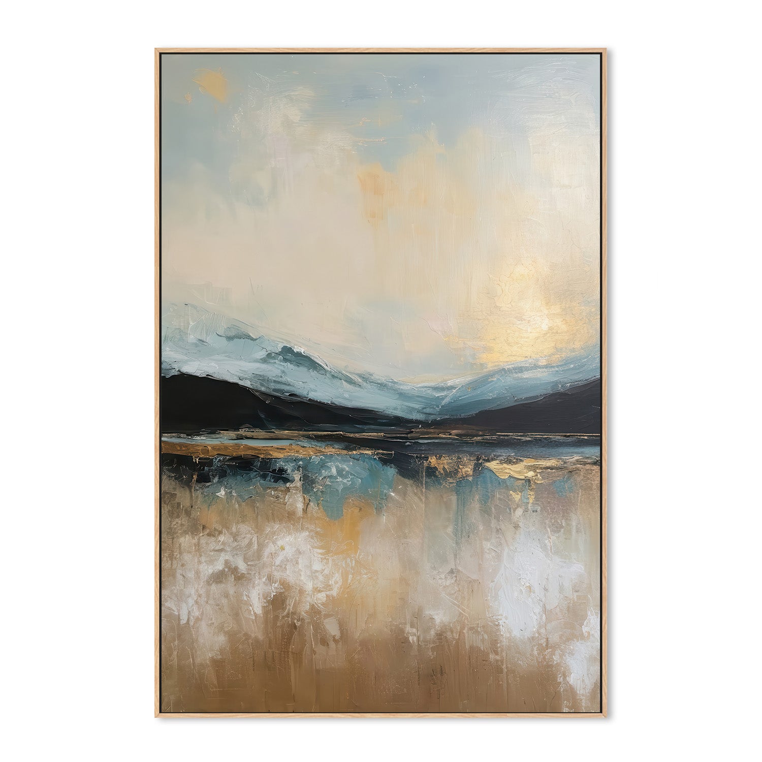 wall-art-print-canvas-poster-framed-blue ridges and fading sky-4