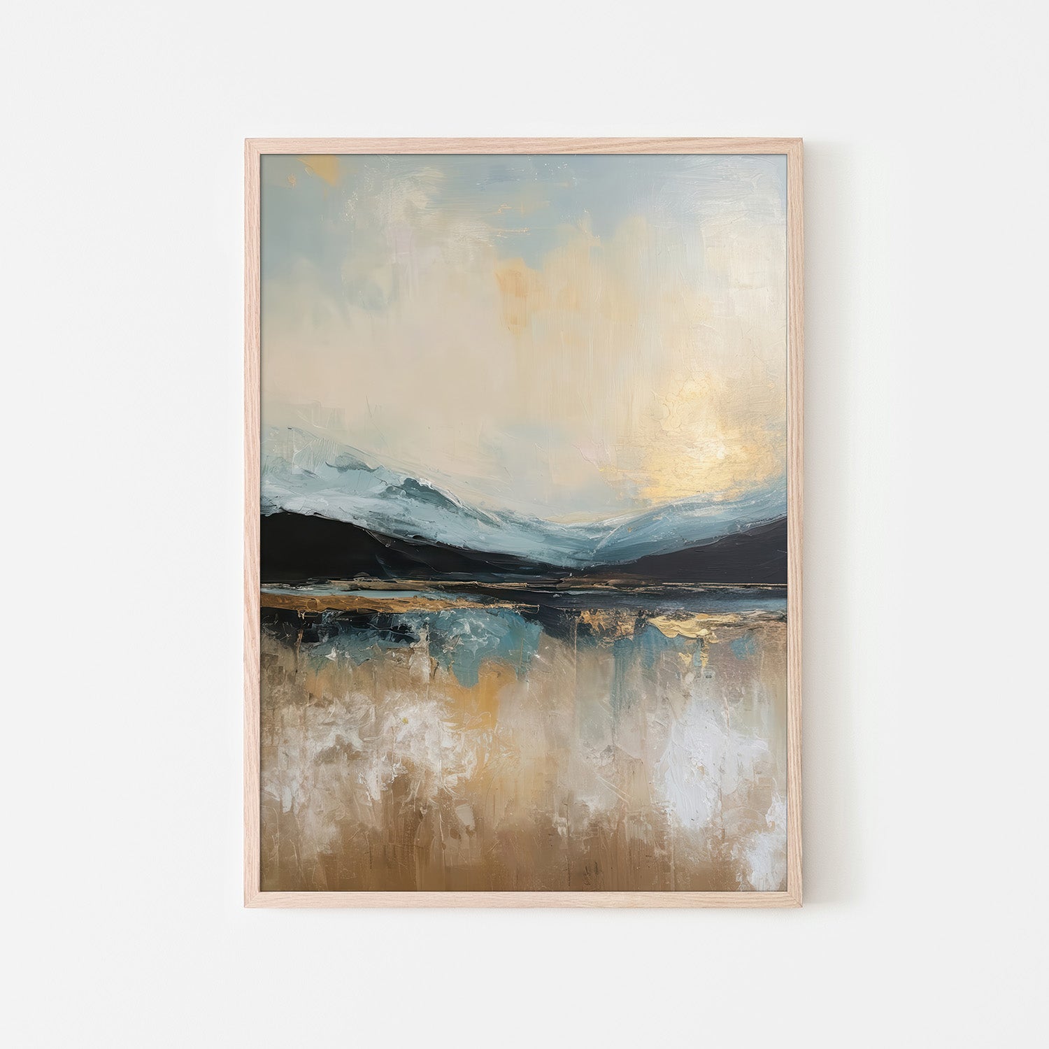 wall-art-print-canvas-poster-framed-blue ridges and fading sky-6