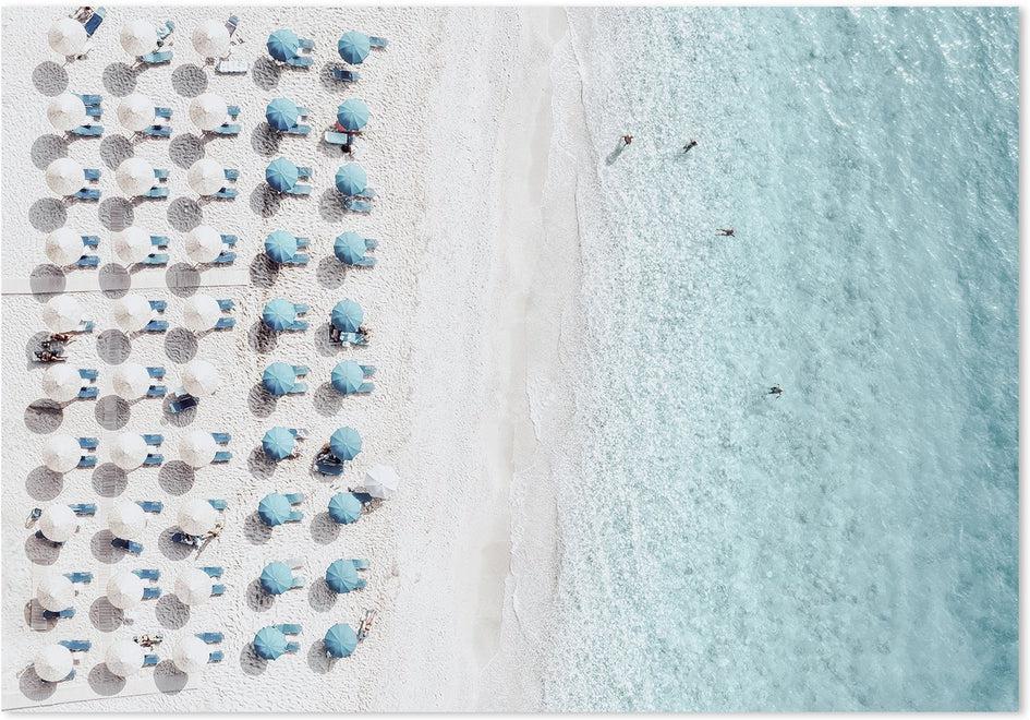 Buy Blue Sea And Sandy Beach Wall Art Online, Framed Canvas Or Poster