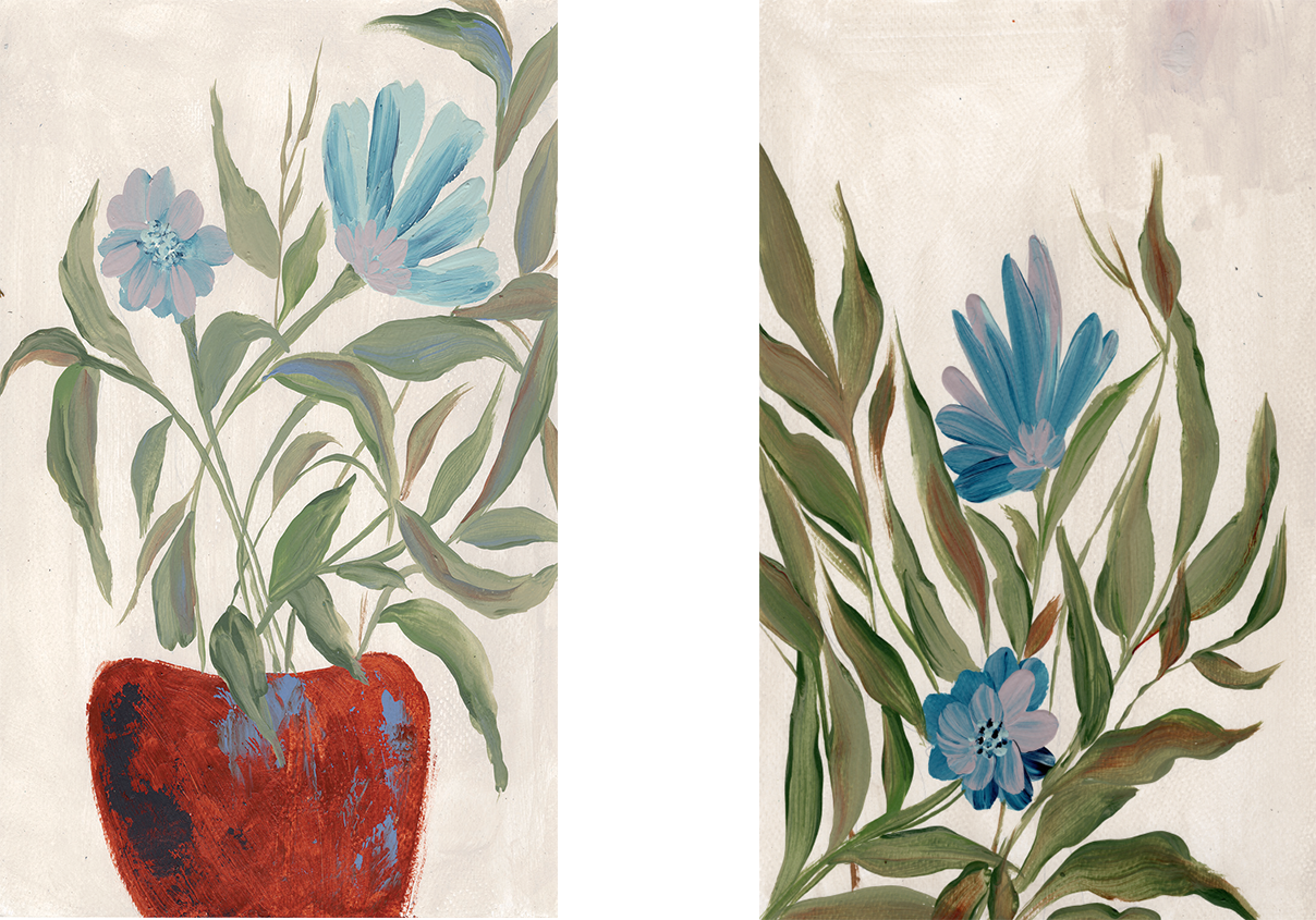 wall-art-print-canvas-poster-framed-Blue Springtime, Set Of 2 , By Nikita Jariwala-GIOIA-WALL-ART