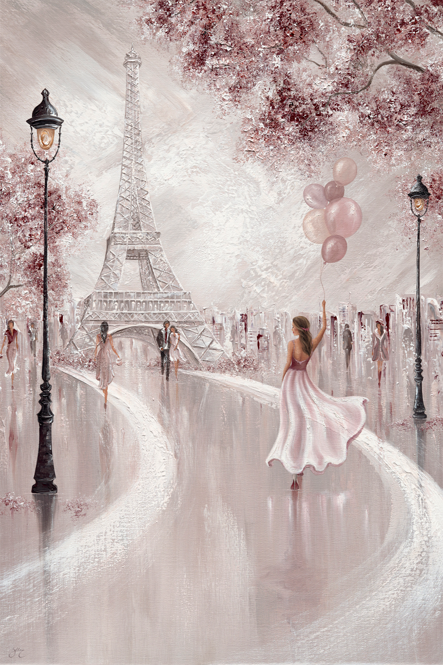 wall-art-print-canvas-poster-framed-Blushed Parisian Dreams , By Isabella Karolewicz-1