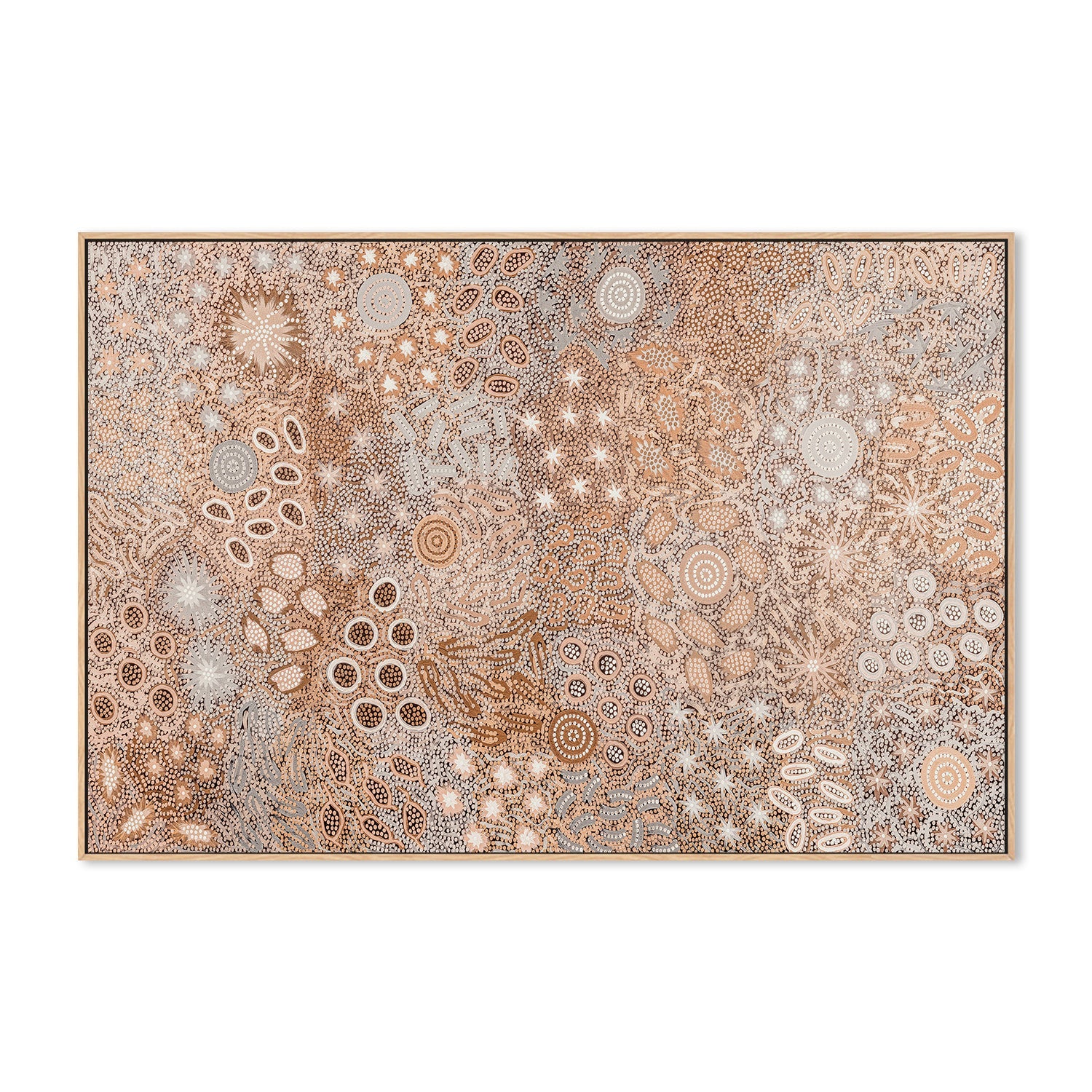 wall-art-print-canvas-poster-framed-Body Painting Ceremony, Mocha Tones , By Michelle Possum-4