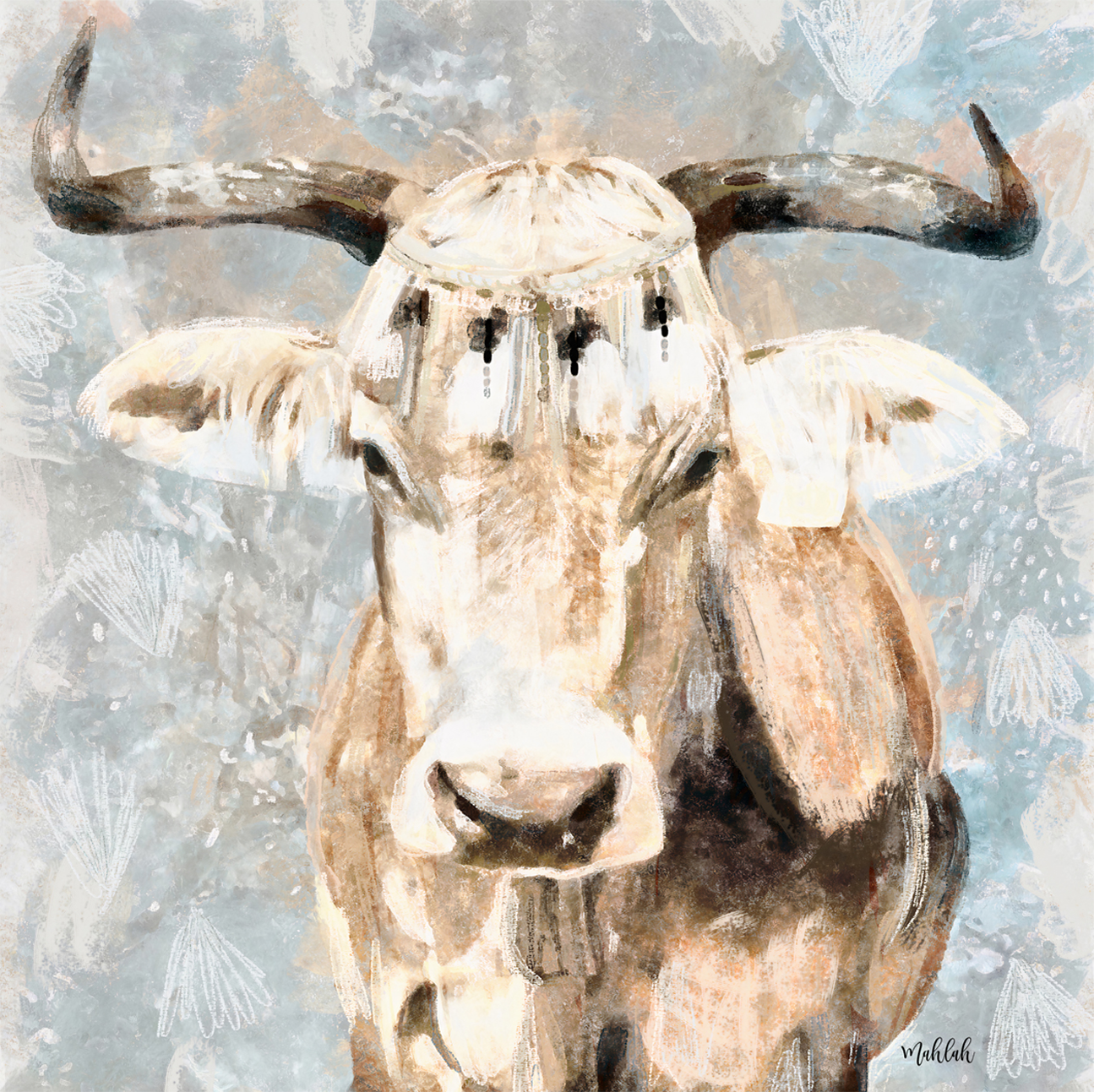 wall-art-print-canvas-poster-framed-Boho Brahman , By Inkheart Designs-1
