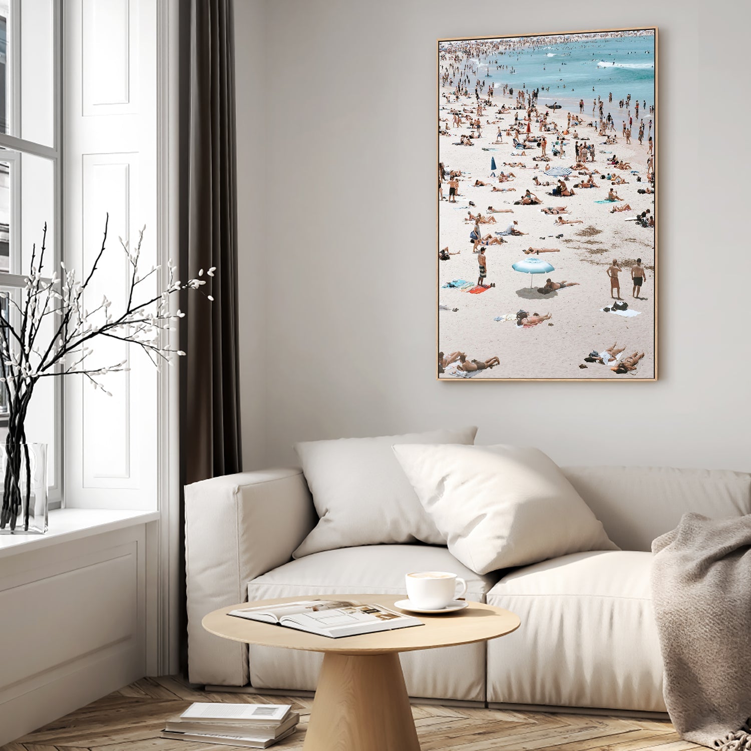 wall-art-print-canvas-poster-framed-Bondi Beach People , By Ilana Sallick-7