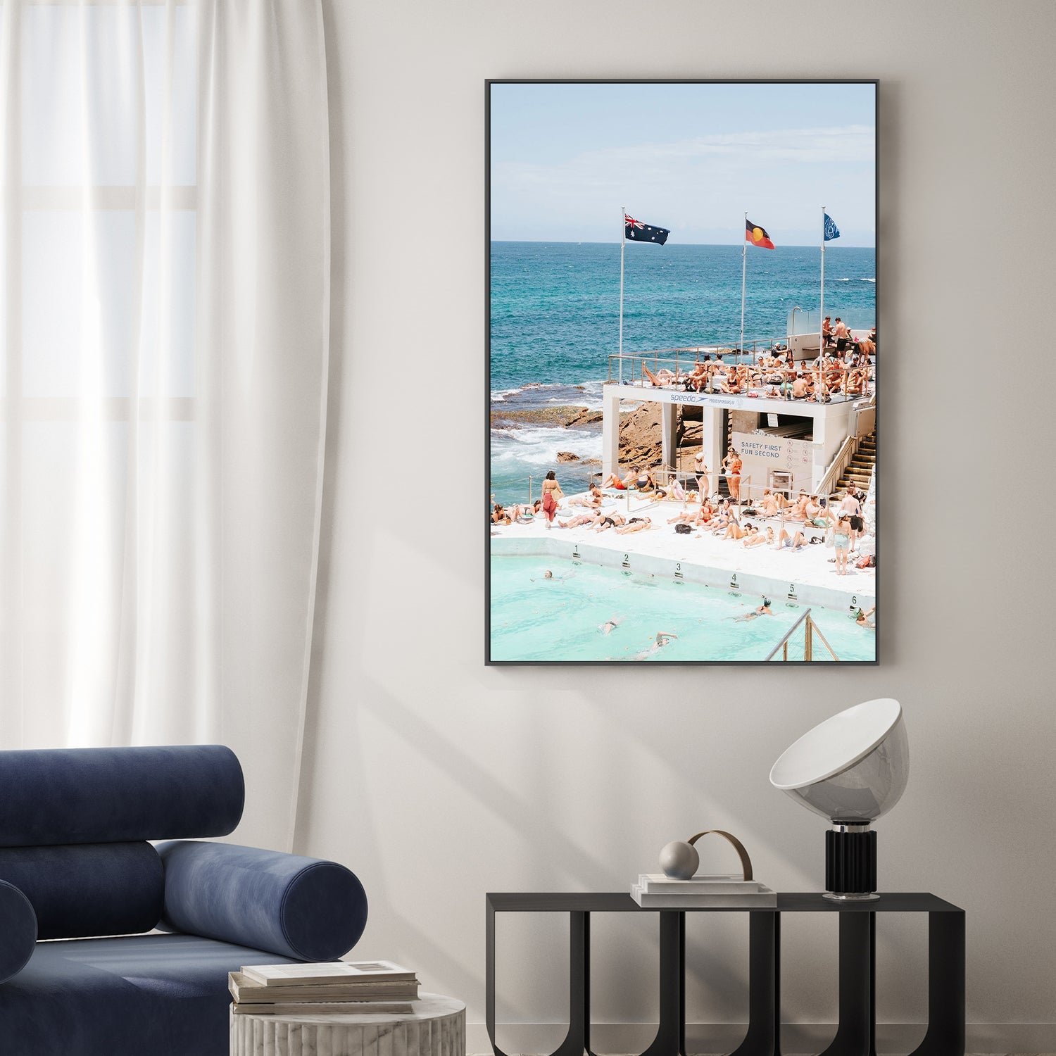 wall-art-print-canvas-poster-framed-Bondi Pool , By Ilana Sallick-2